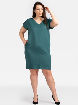 Плаття-футболка міді літнє жіноче Karko SC087 42-44 Зелене (5903676190240)