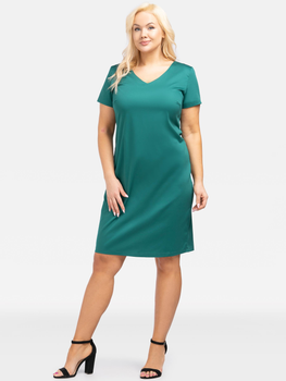 Плаття-футболка міді літнє жіноче Karko SC095 44 Зелене (5903676191308)