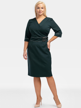 Sukienka ołówkowa damska Plus Size Karko SC124 50 Zielona (5903676198703)