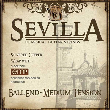 Струны для классической гитары Cleartone 8442 Sevilla Ball End Medium Tension