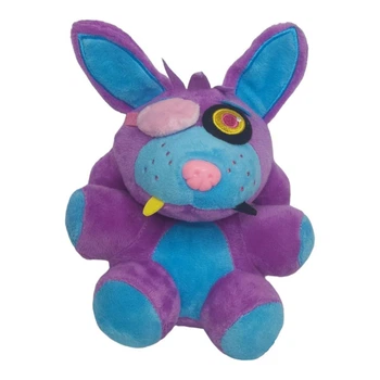 Игрушка мягкая Аниматроник Фокси Пять Ночей с Фредди FNAF ФНАФ 18 см синий с фиолетовым