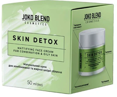 Матирующий крем Joko Blend для комбинированной и жирной кожи лица 50 мл (4823109408555)
