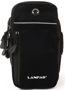 Сумка на руку Lanpad чоловіча та жіноча сумочка чорна (277903)