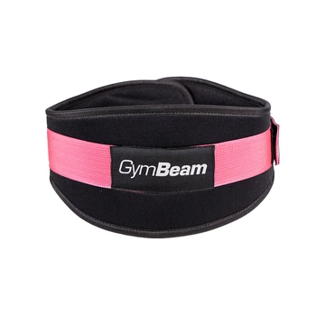 Неопреновий пояс для фітнесу LIFT чорно-рожевий XS - GymBeam Accessories