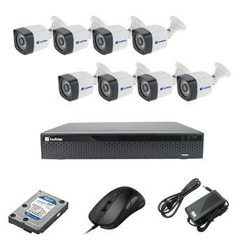 EvoVizion 8OUT-200-эконом + HDD 1 Тб Комплект видеонаблюдения на 8 камеры