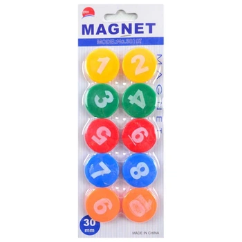 Набор магнитов для доски Magnet 10 шт цифры 3010T