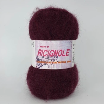 Пряжа Ricignole HM18 22 бордо