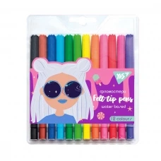 Фломастеры&nbsp;YES&nbsp;Cosmic&nbsp;girl&nbsp;12&nbsp;цв