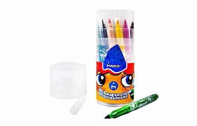 Фломастеры-кисточки&nbsp;Marco&nbsp;Super&nbsp;Washable&nbsp;21&nbsp;цв&nbsp;пластик&nbsp;банка