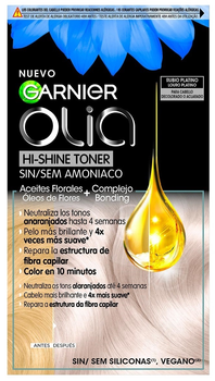 Toner do włosów Garnier Coloration Olia Hi-Shine Platynowy Blond 10.01 Rubio Platino 174 ml (3600542573856)