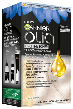 Тонер для волосся Garnier Coloration Olia Hi-Shine Platinum Blonde 10.01 Rubio Platino 174 мл (3600542573856)