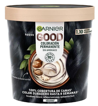 Стійка фарба для волосся Garnier Good 1.10 Midnight Black без аміаку 217 мл (3600542574631)