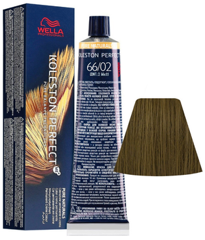 Стійка фарба для волосся Wella Professionals Koleston Perfect ME+ Pure Naturals 66.02 Dark Intense Matt Blonde 60 мл (4064666224114)