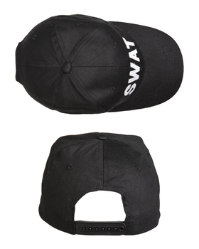 Бейсболка тактична Mil-Tec One size BASEBALL CAP SCHWARZ ′SWAT′ (12316098)