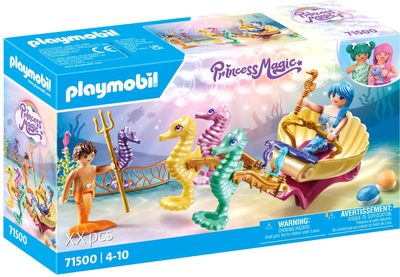 Zestaw figurek Playmobil Princess Magic Mermaid with Seahorse Carriage 20 elementów (4008789715005)