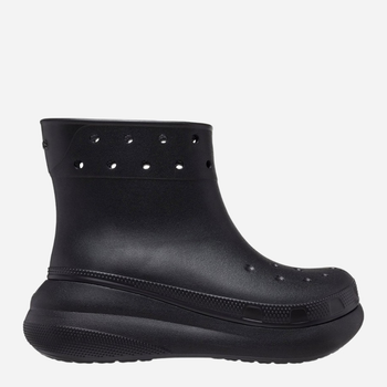 Жіночі гумові чоботи низькі Crocs Classic Crush Rain Boot 207946-BLK 36-37 Чорні (196265150496)