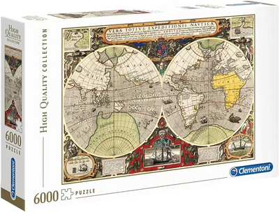 Пазли Clementoni HQ Antique Nautical Map 6000 елементів (8005125365265)