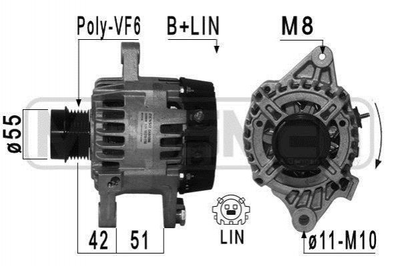 Генератор ERA 210967 Toyota Corolla, Auris 270600T190