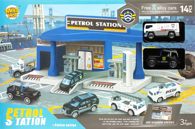 Stacja paliw Mega Creative Police z samochodami i akcesoriami (5904335848342)