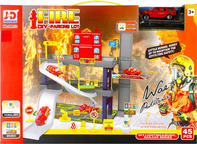 Parking Straż Pożarna Mega Creative Fire z samochodami i akcesoriami (5904335894493)