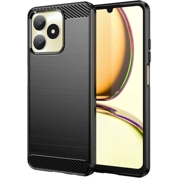 Силиконовый (TPU) чехол UniCase Carbon для Realme Note 50 - Black