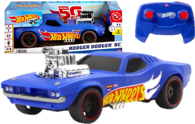 Samochód wyścigowy zdalnie sterowany Hot Wheels Race Rodger Dodger (0194735195909)