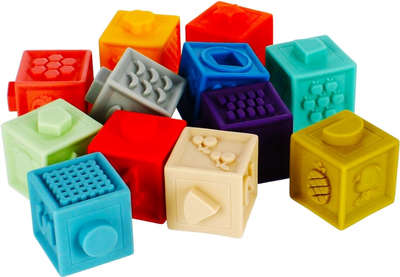 Кубики м'які Mega Creative Сенсорні 12 шт (5908275185918)
