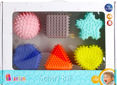 Zestaw figur sensorycznych Bam Bam Sensory Ball 6 szt (5904335829815)