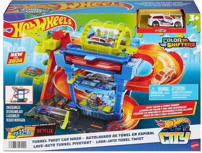 Zestaw do zabawy Hot Wheels Tunnel Twist Car Wash (0194735195114)