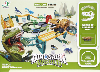 Автотрек Mega Creative Rail Cars Series Dino Park з аксесуарами (5905523601435)