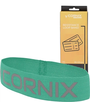 Резинка для фітнесу та спорту з тканини Cornix Loop Band XR-0138 7-9 кг Зелена