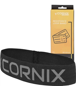Резинка для фитнеса и спорта из ткани Cornix Loop Band XR-0140 14-18 кг Черная