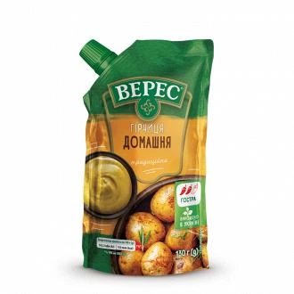 Упаковка гірчиці Домашня Верес 130 г х 16 шт