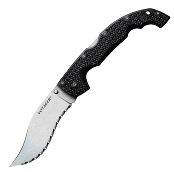 Ніж складаний Cold Steel Voyager XL Vaquero серрейтор (довжина: 311мм, лезо: 140мм), чорний