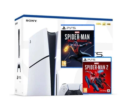 Игровая консоль Sony PlayStation 5 Slim 1Tb + Marvel’s Spider-Man: Miles Morales + Marvel's Spider-Man 2 (русская версия)