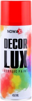 Фарба-спрей NOWAX акрилова DECOR LUX 3001 сигнальний червоний 450мл (699389)