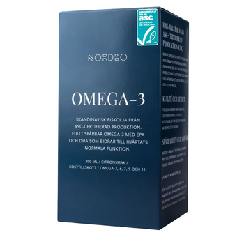 Харчова добавка NORDBO Omega-3 ASC 200 мл (7350076867131)