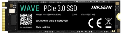 SSD диск Hiksemi WAVE(P) 1TB M.2 2280 NVMe PCIe 3.0 x4 3D NAND TLC (HS-SSD-WAVE(P)(STD)/1024G/PCIE3/WW)