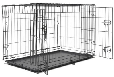 Buda dla psa Nordic Paws Wire cage black M 47 x 77 x 55 cm (540058529736) (5400585297362)