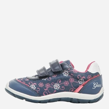 Дитячі кросівки для дівчинки Geox B8233A0QB54-C4117 26 Темно-синій/Рожевий (8058279233935)