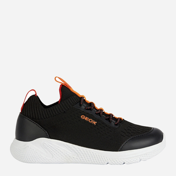 Підліткові кросівки для хлопчика Geox J25GBA0006K-C0038 37 Чорний/Оранжевий (8050036980212)