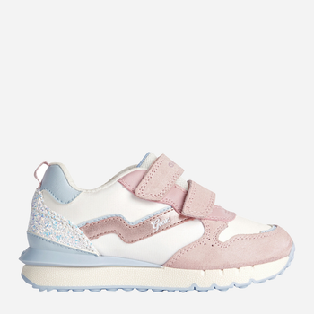 Дитячі кросівки для дівчинки Geox J35GZD022FU-C0674 29 Білий/Рожевий (8056206079342)