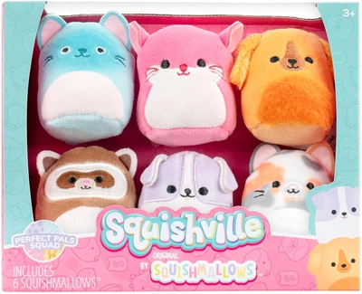 Набір м'яких іграшок Squishmallows Squishville Perfect Pals Squad 6 шт (0191726877042)