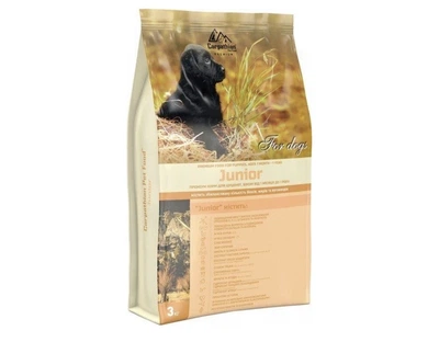 Сухой корм для щенков Carpathian Pet Food Junior с курицей, скумбрией и сухим молоком от 1 месяца до 1 года 3 кг