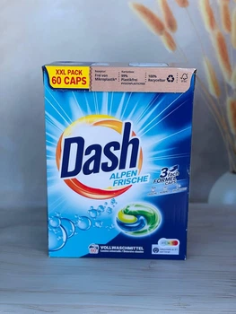 Kапсули для прання Dash Alpen Frische 60 шт/упаковка
