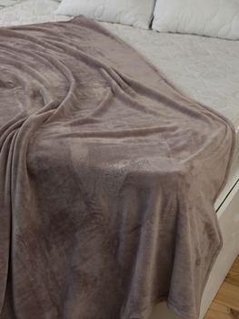 Плед Tivolyo Home Soft євро 200х220, коричневий