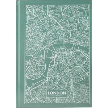 Книга канцелярська А4 96 аркушів клітинка Maps London (8422-516-A)