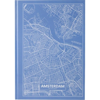 Книга канцелярська А4 96 аркушів клітинка Maps Amsterdam (8422-507-A)