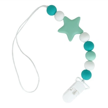 Цепочка для пустышки "Звезда" MGZ-0512(Turquoise) силиконовая Megazayka MGZ-0512(Turquoise)