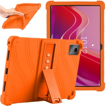 Силіконовий чохол з підставкою для Lenovo Tab M11 TB330FU / Xiaoxin Pad 2024 TB331FC Orange